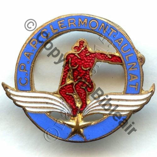 NH  CENTRE PERFECTIONNEMENT  AU PILOTAGE AULNAT  A.AUGIS LYON 2Li 2Anneaux Dos lisse irreg PETIT GORILLE NON EVIDE Src.STELLA 303Eur02.16 